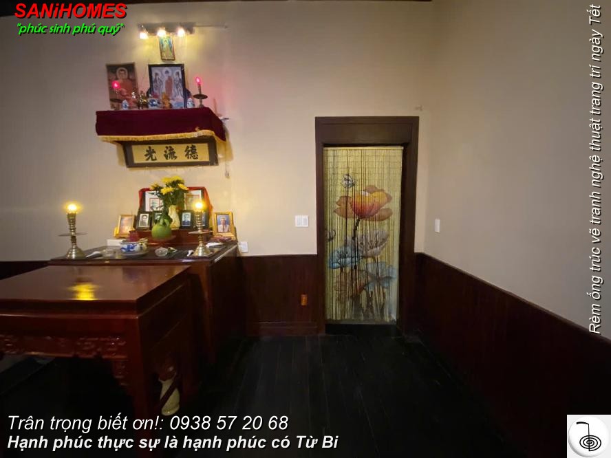 rem ong truc ve tranh nghe thuat trang tri ngay tet 888