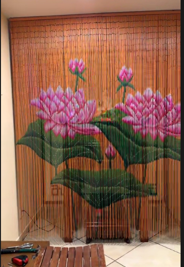 rem tranh hoa nghe thuat ong truc loi inox