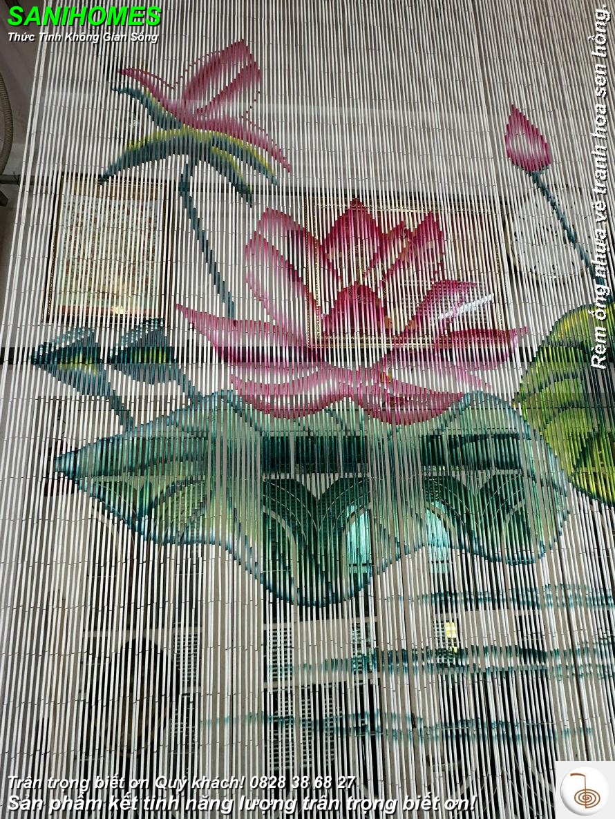 rem ong nhua ve tranh hoa hong 91