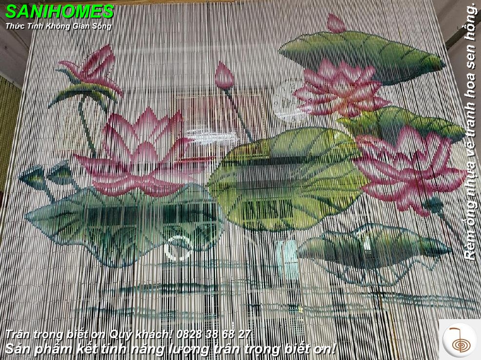 rem ong nhua ve tranh hoa hong 94